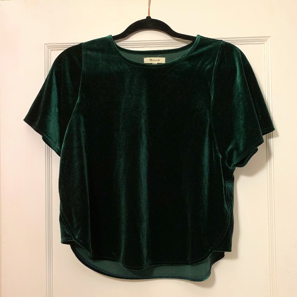 Madewell Velvet Butterfly Top